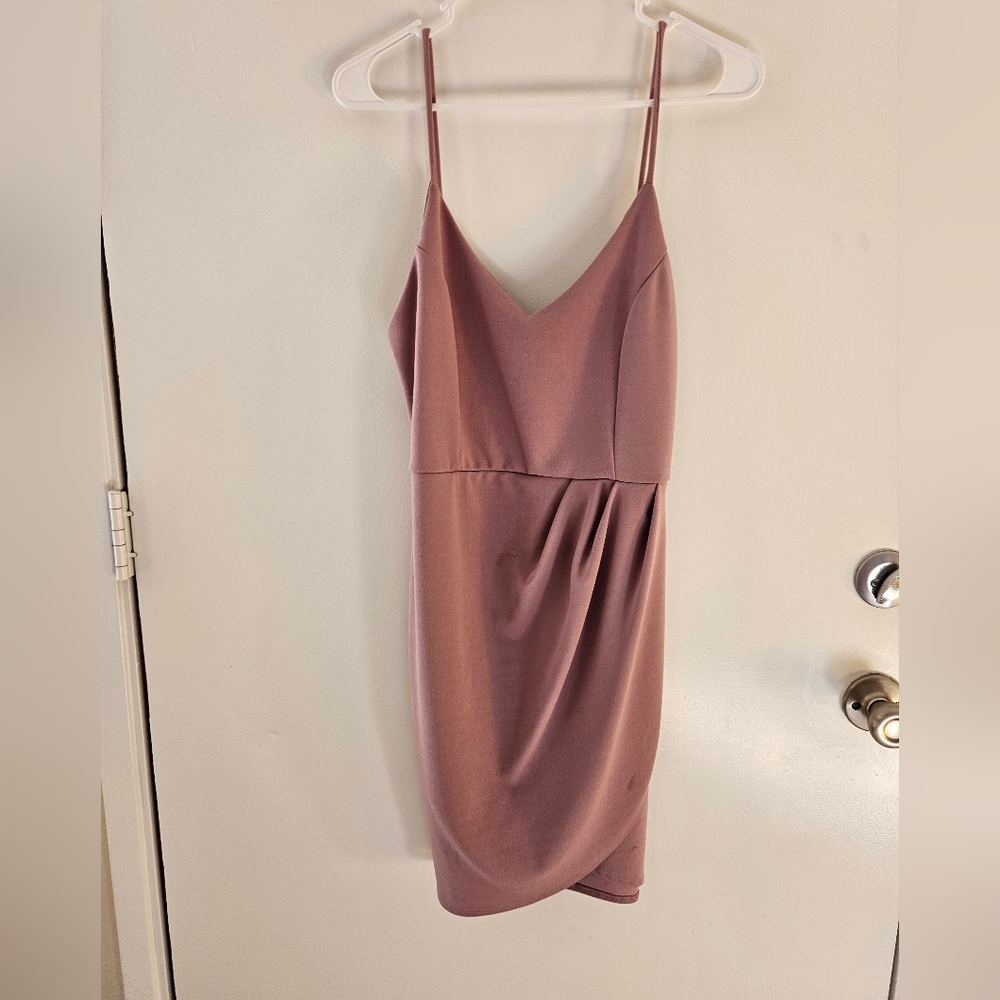 Lulu's Mauve Mini Cocktail Dress
